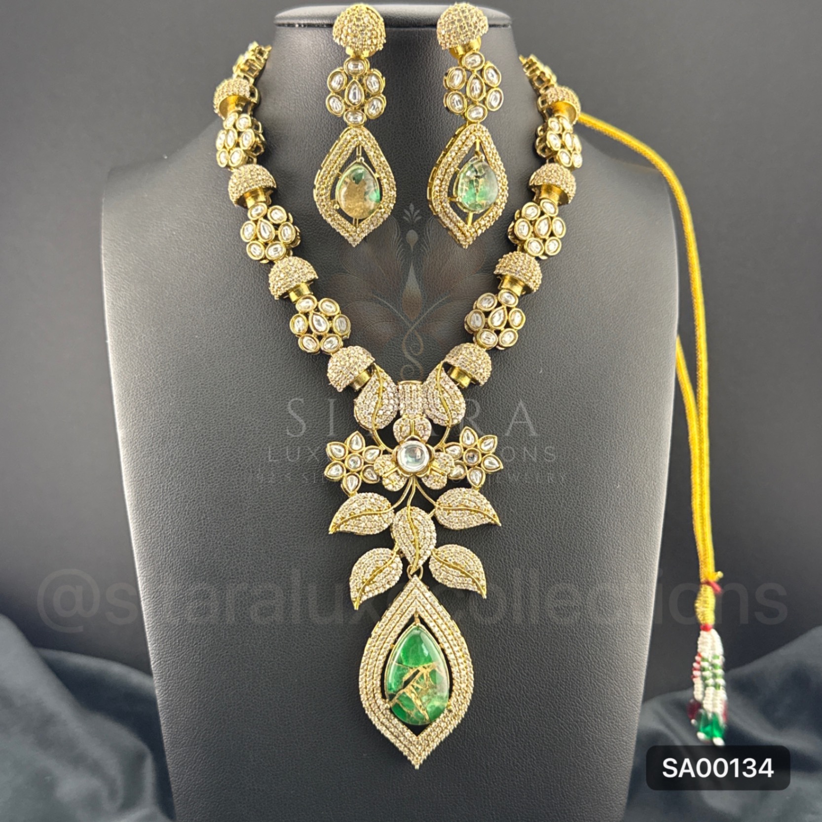 Green Marble Moissanite N. Set