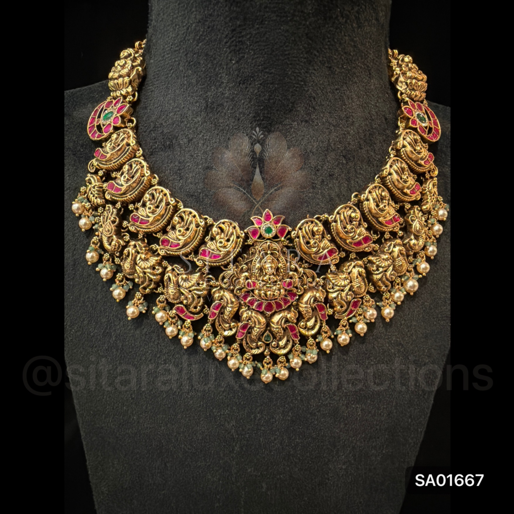 Short Nakshi Jadau Kundan Neckset