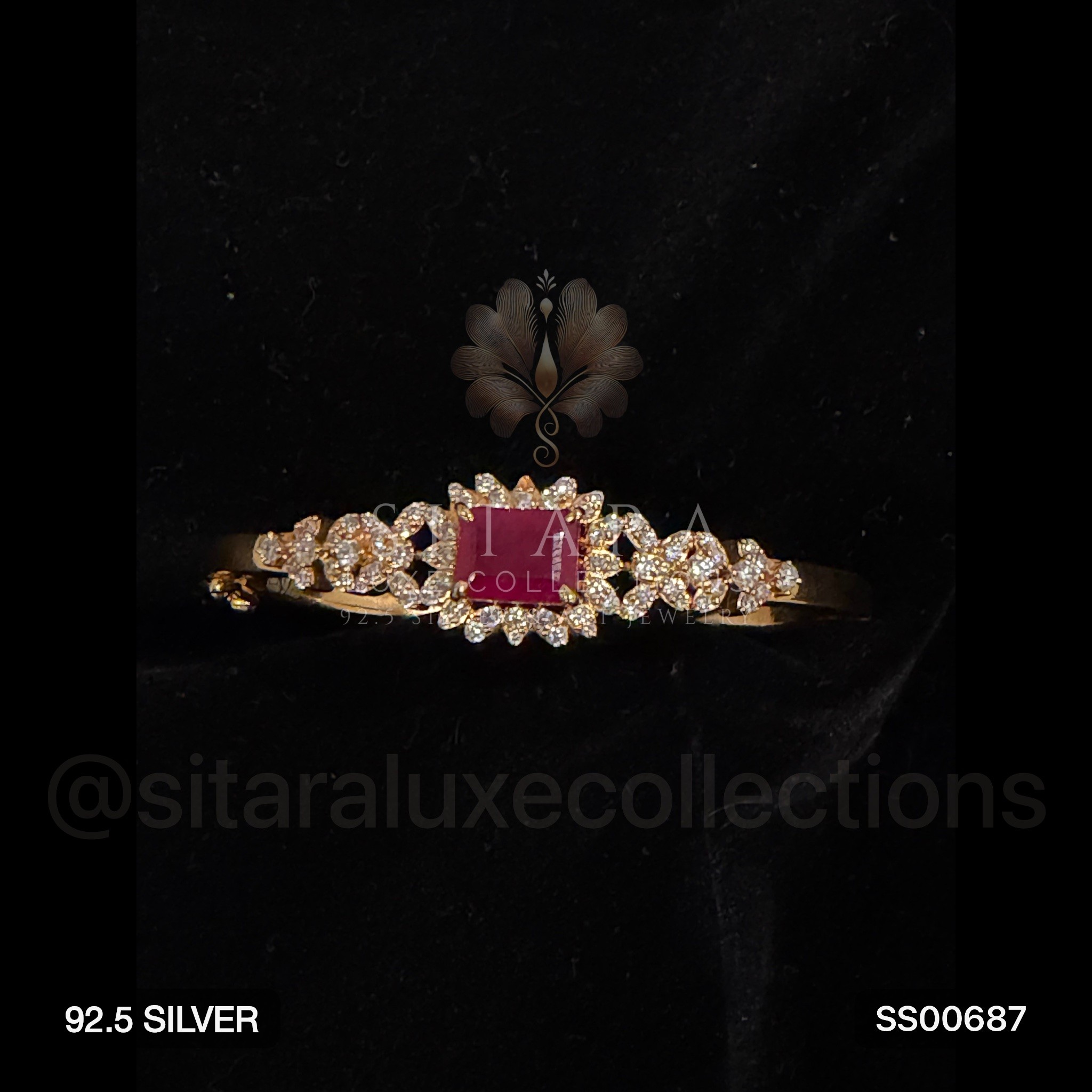 Ruby CZ Bracelet Small