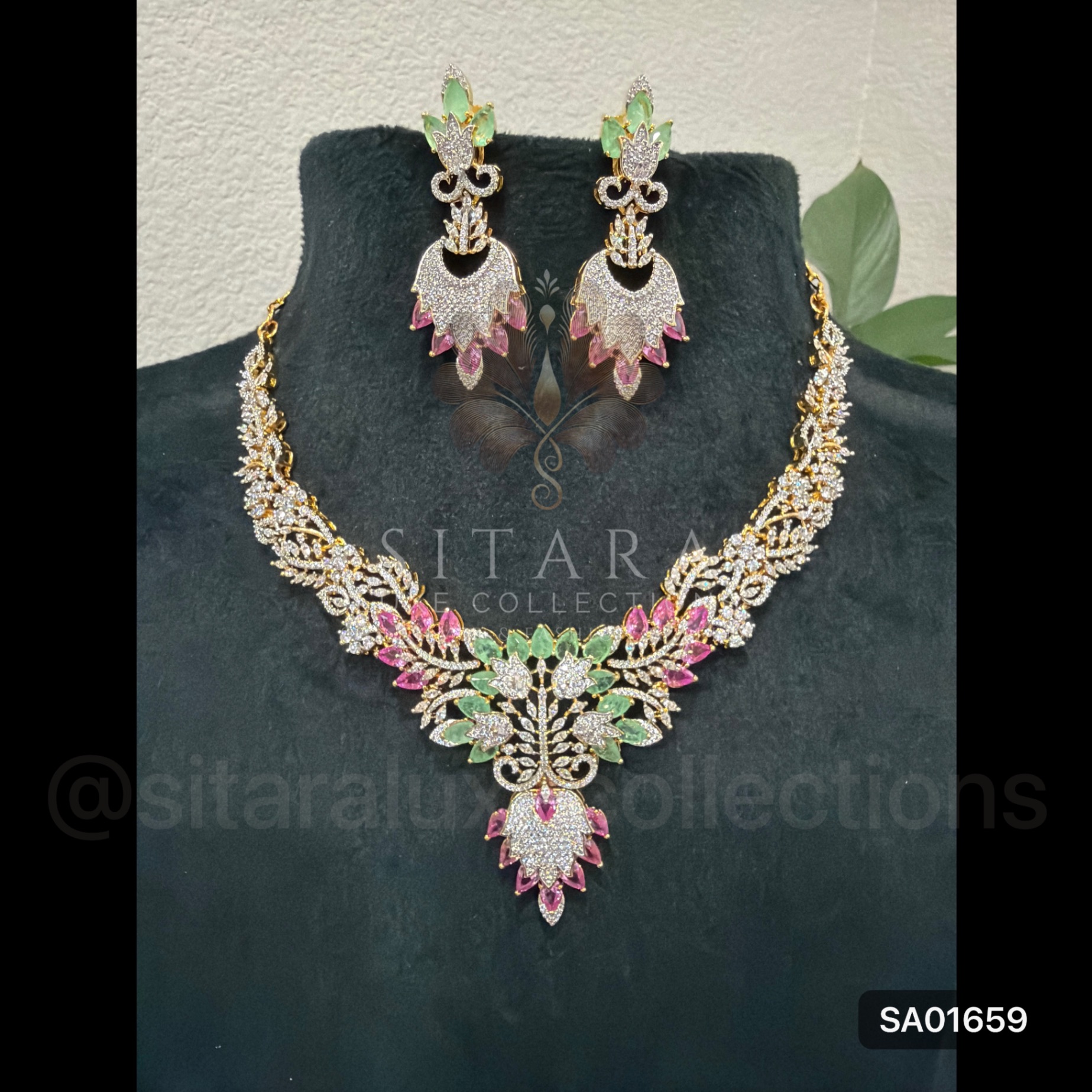 Real Color Stone CZ Set