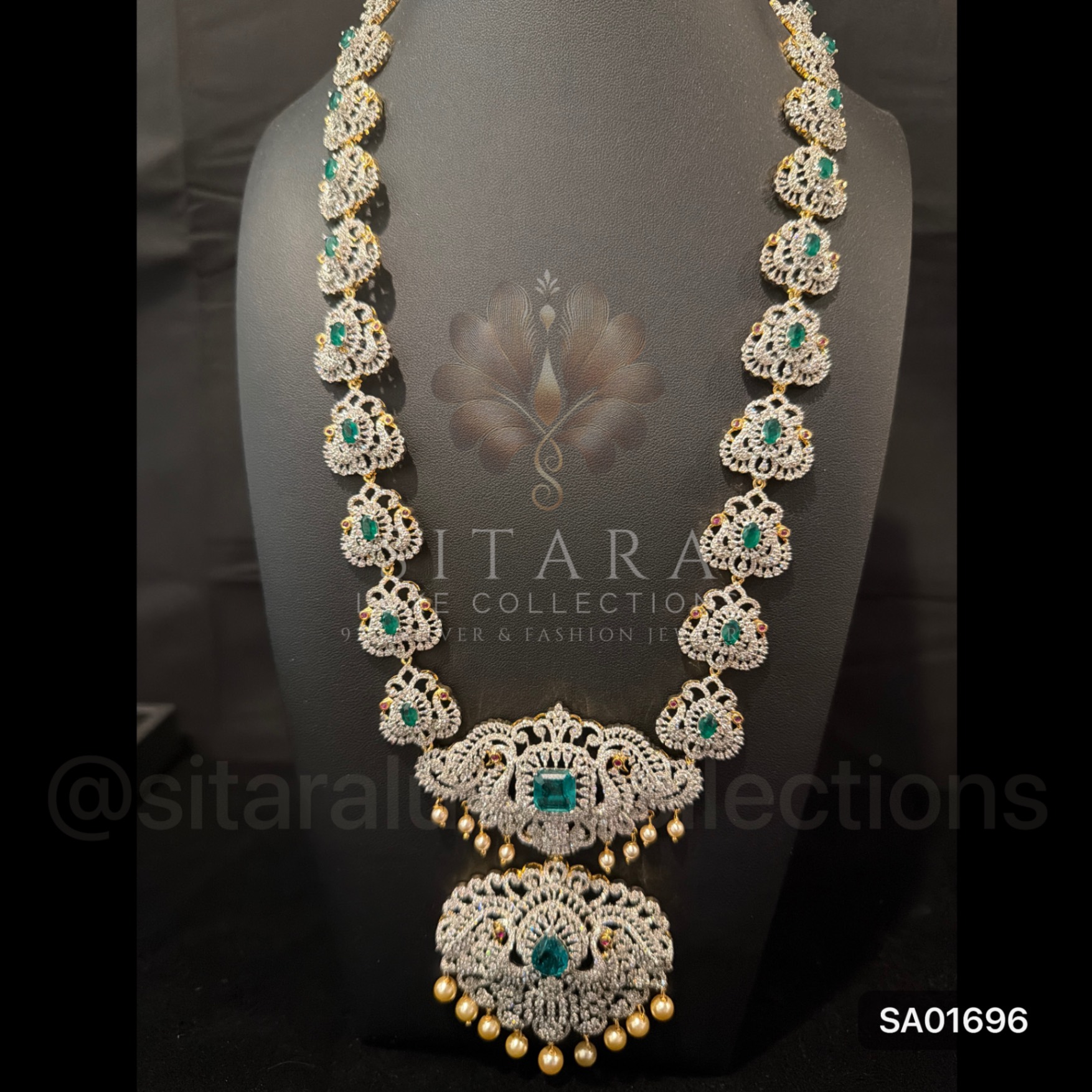 Peacock Design CZ Haaram Set