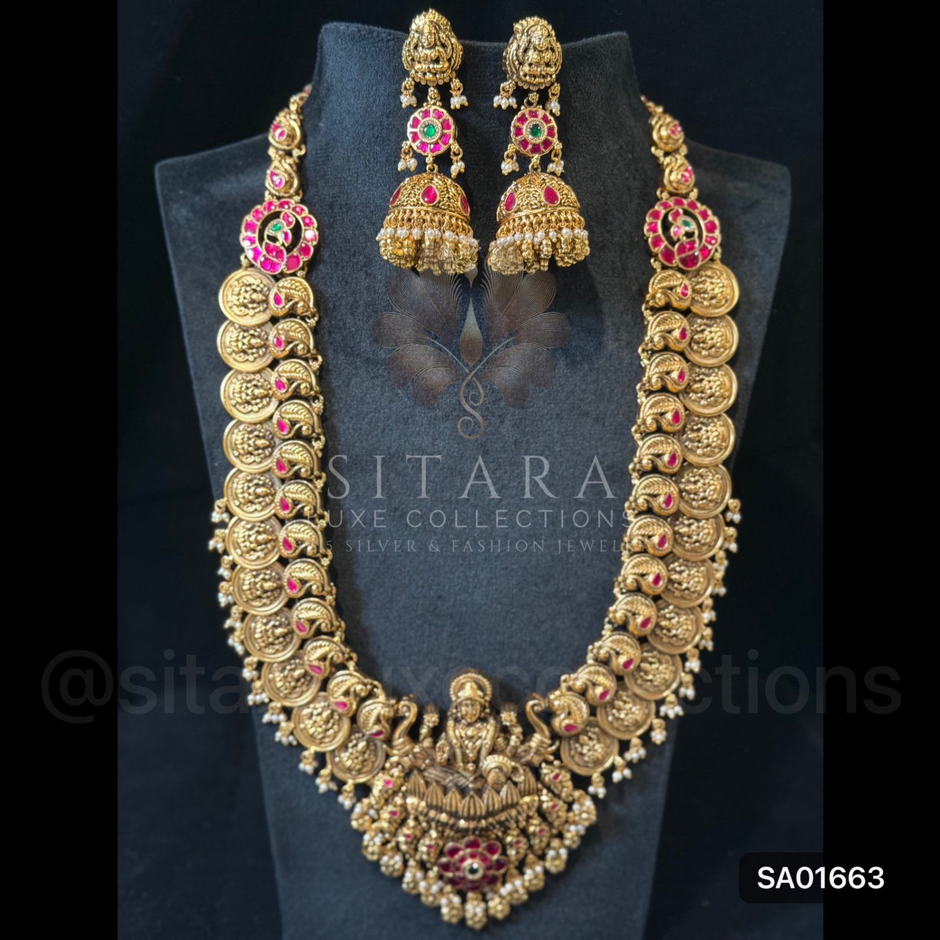 Kasu Lakshmi Kundan Haaram Set
