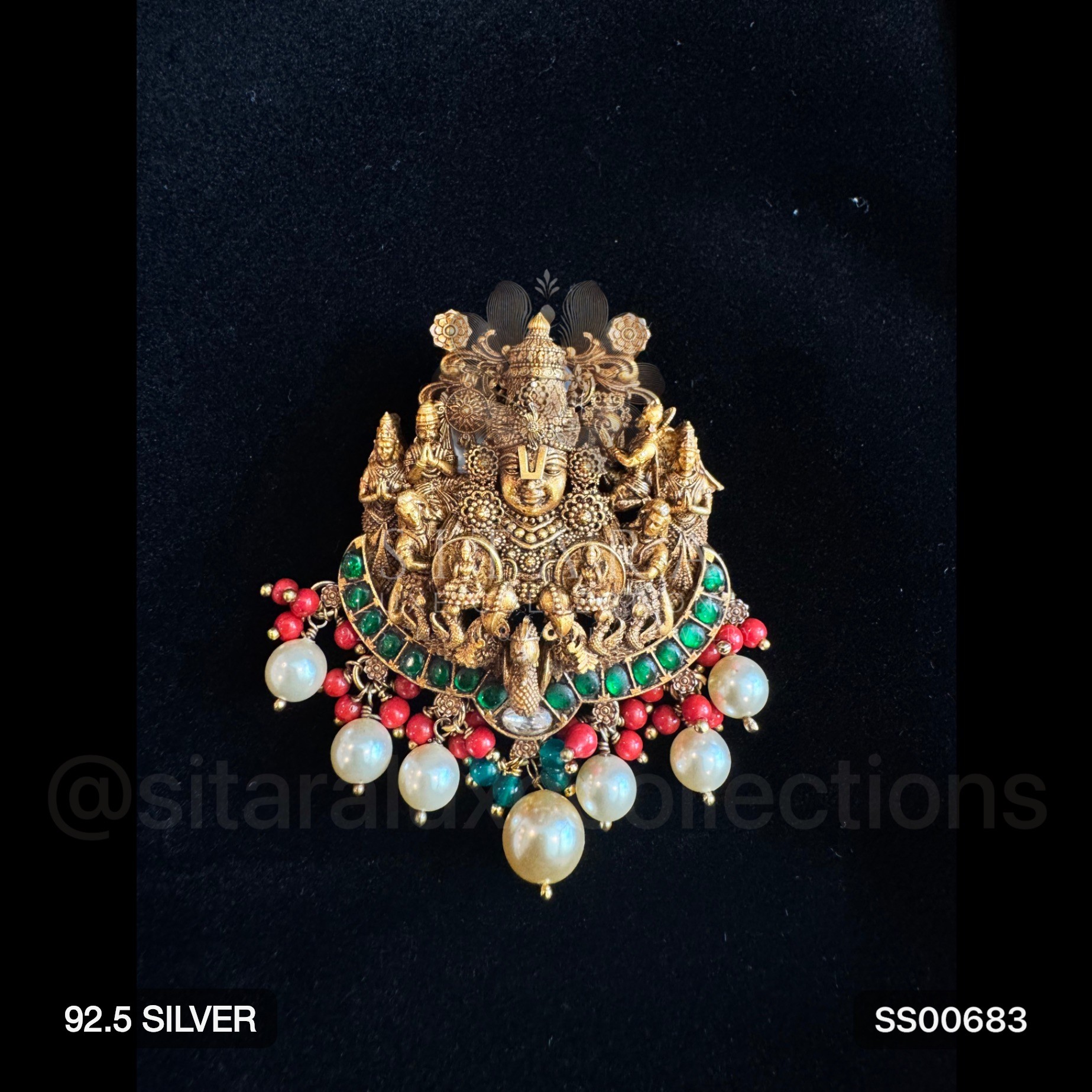 Temple Nakshi 3D Perumal Pendant