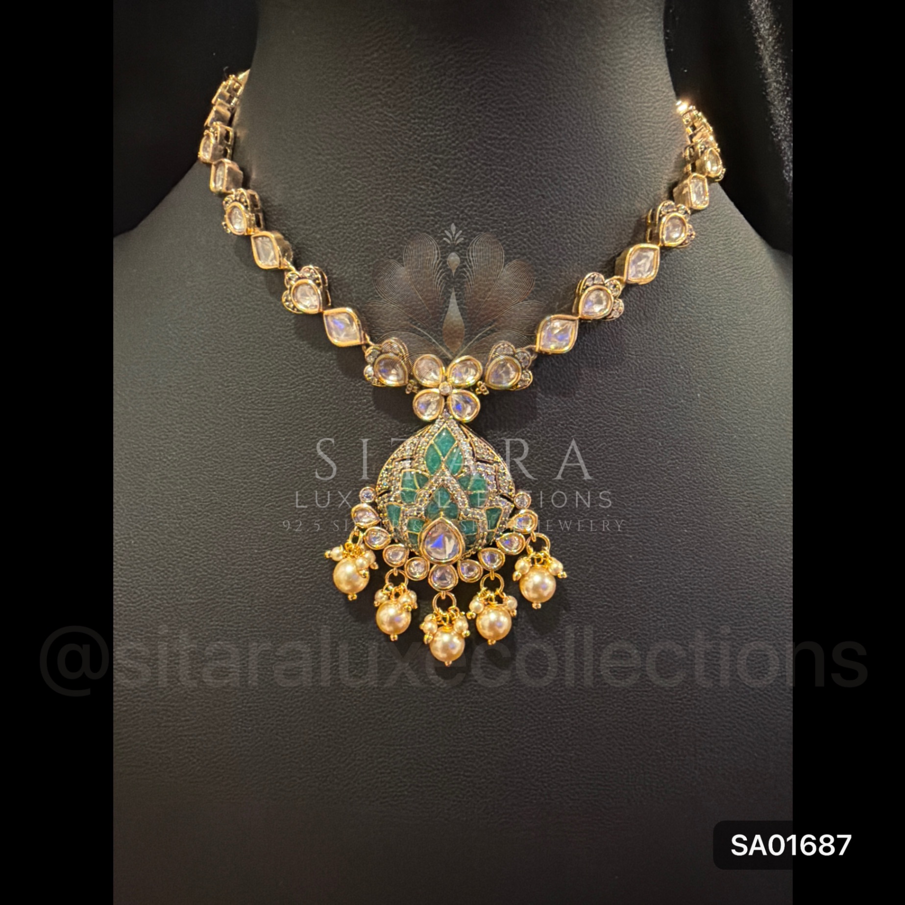 Dainty Moissanite Necklace Set