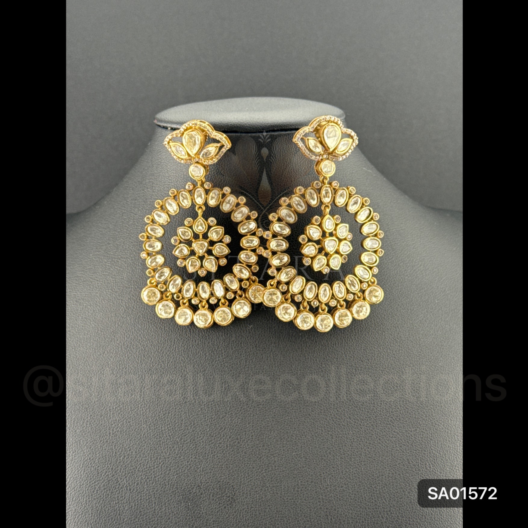 Polki Round Chandbalis