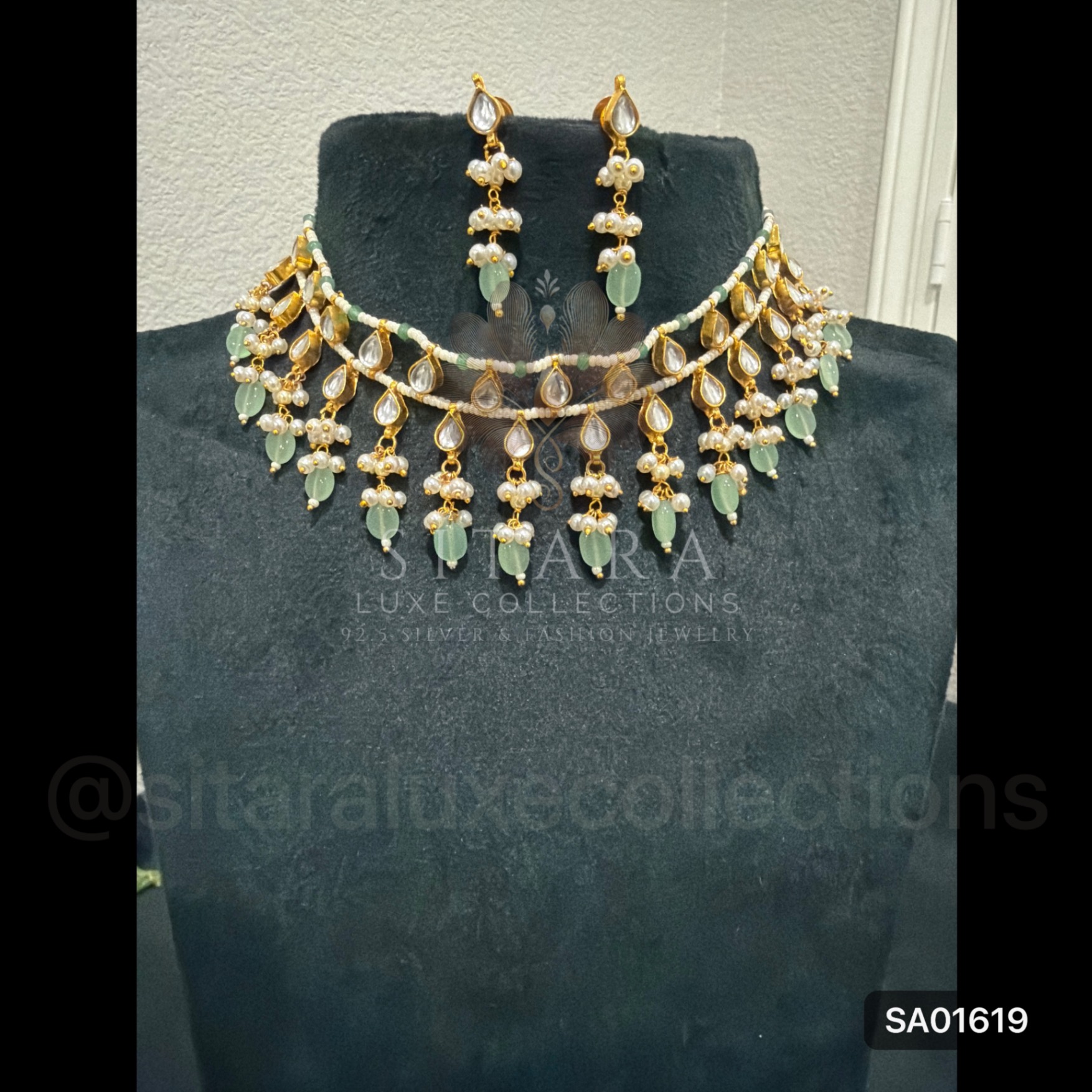 Chia Outline Drop Necklace Set