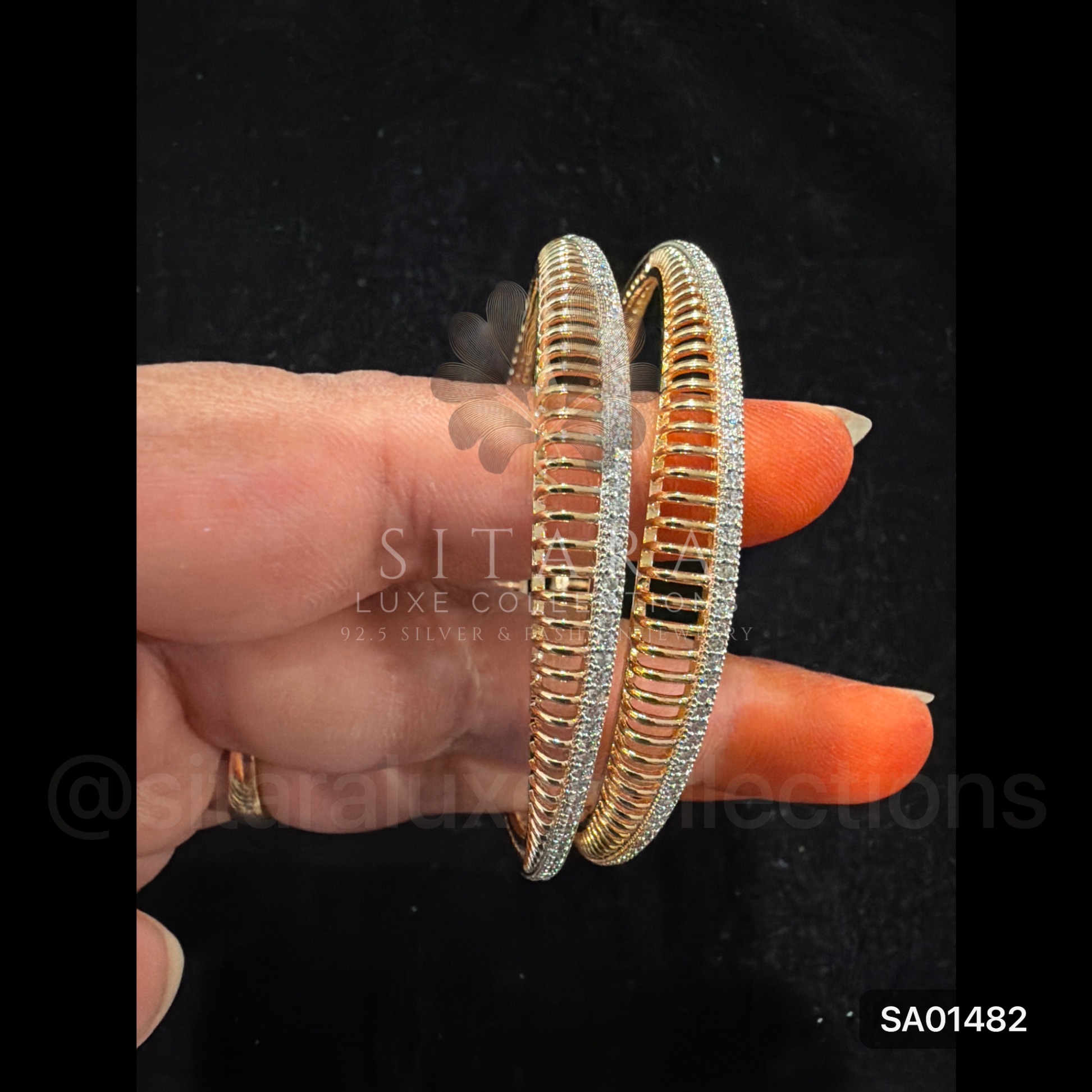 CZ Swirl Bangle