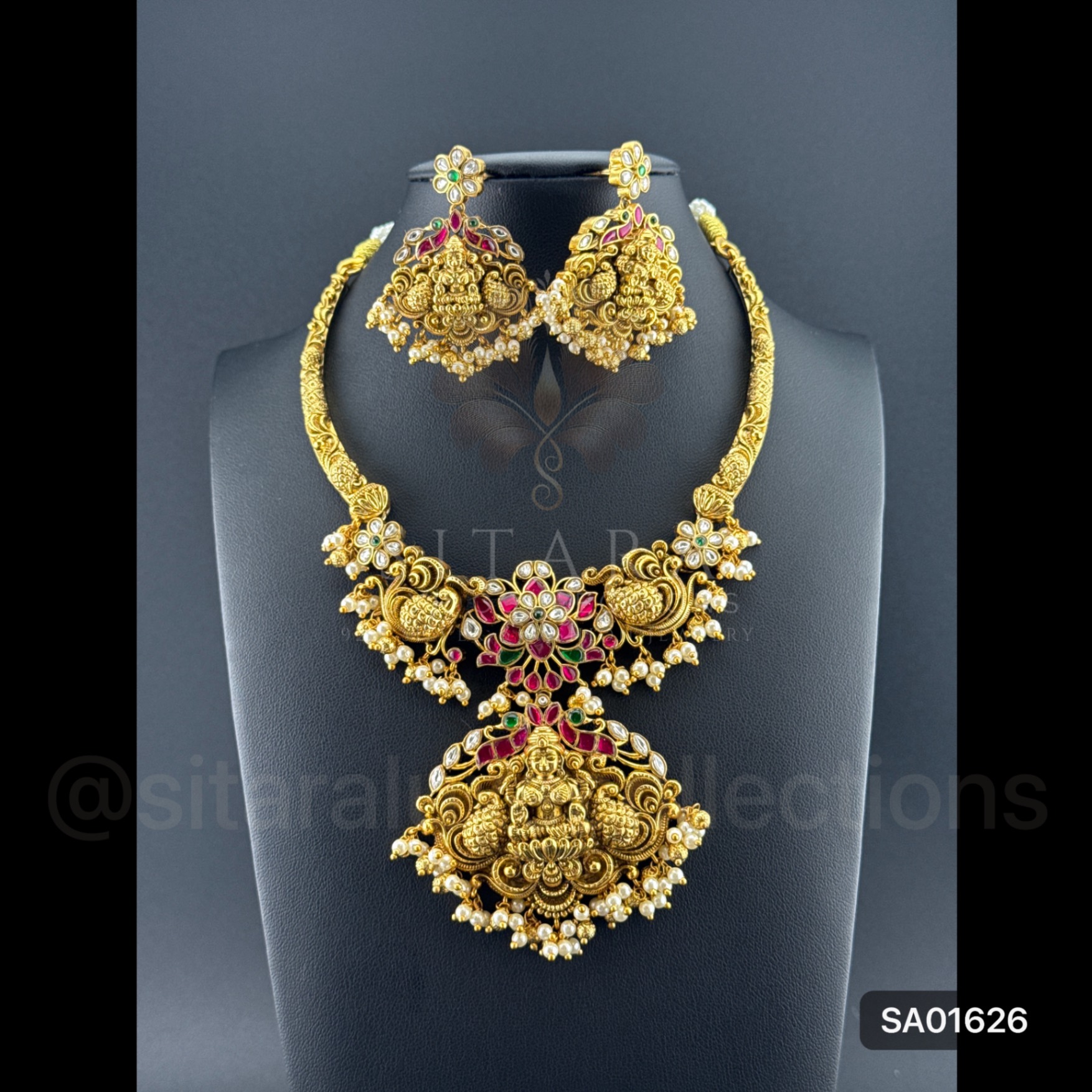 Antique Jadau Laksmhi Kante Set