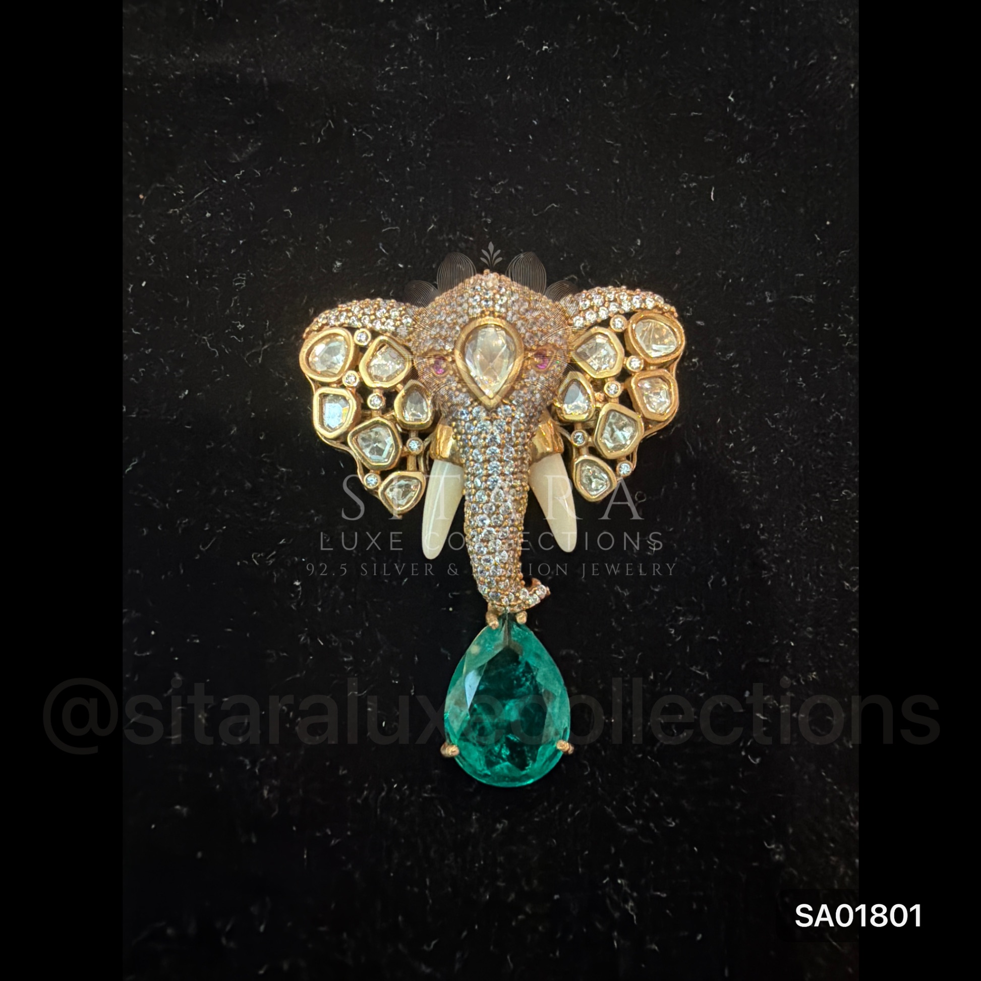 Elephant Tusk Brooch