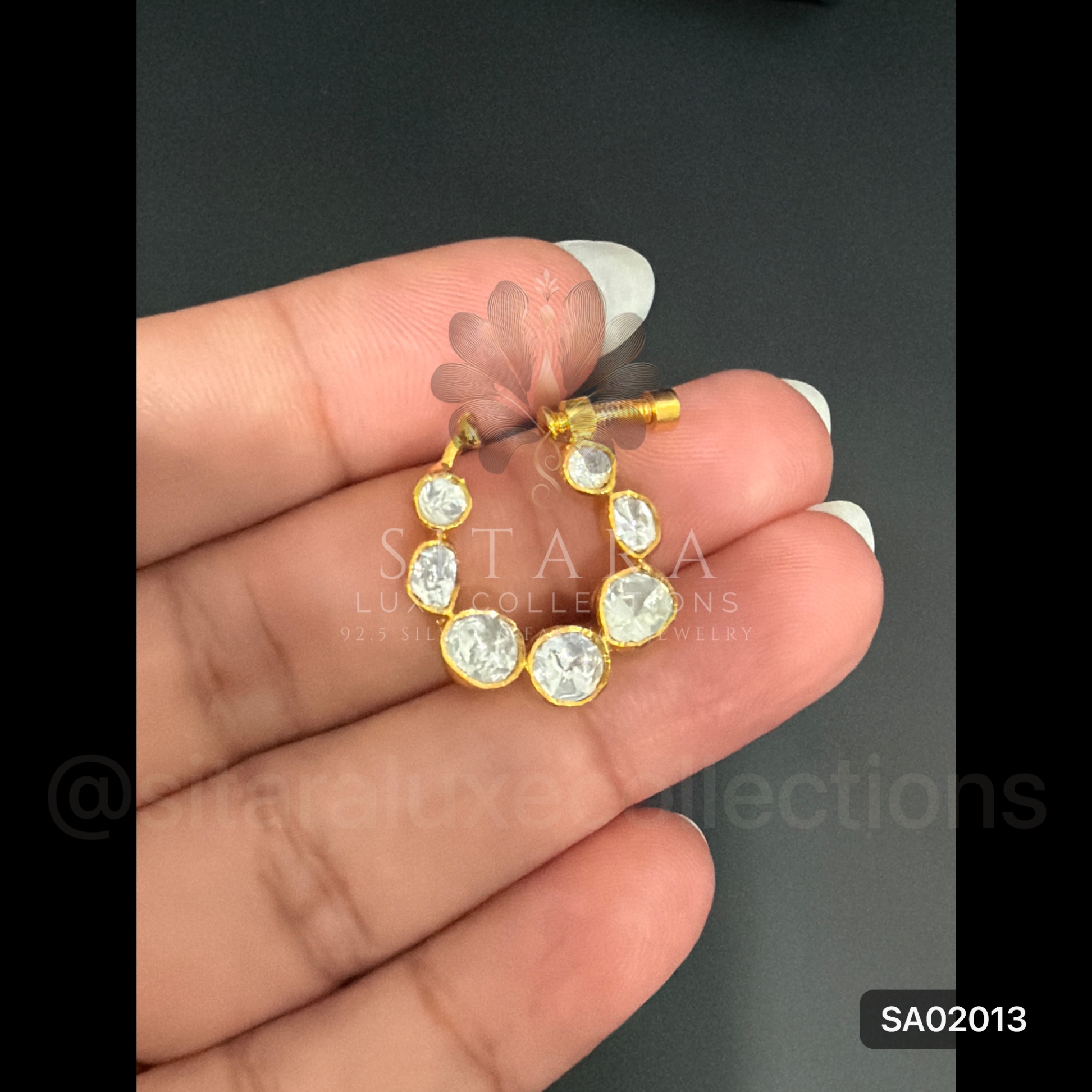 Moissanite Nose Ring
