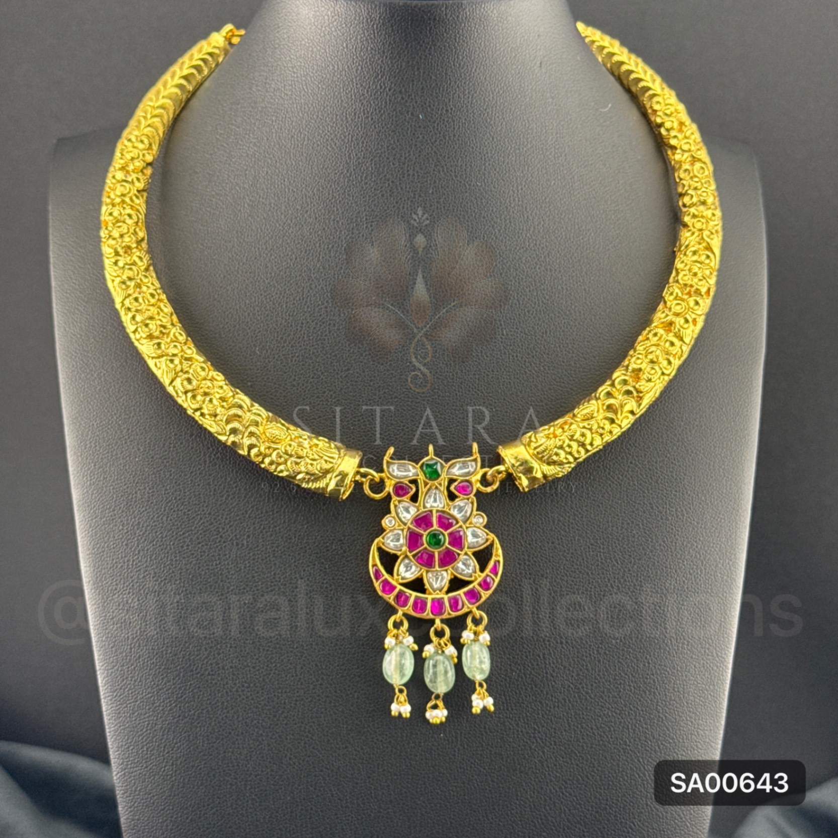 Jadau Kundan Hasli Small