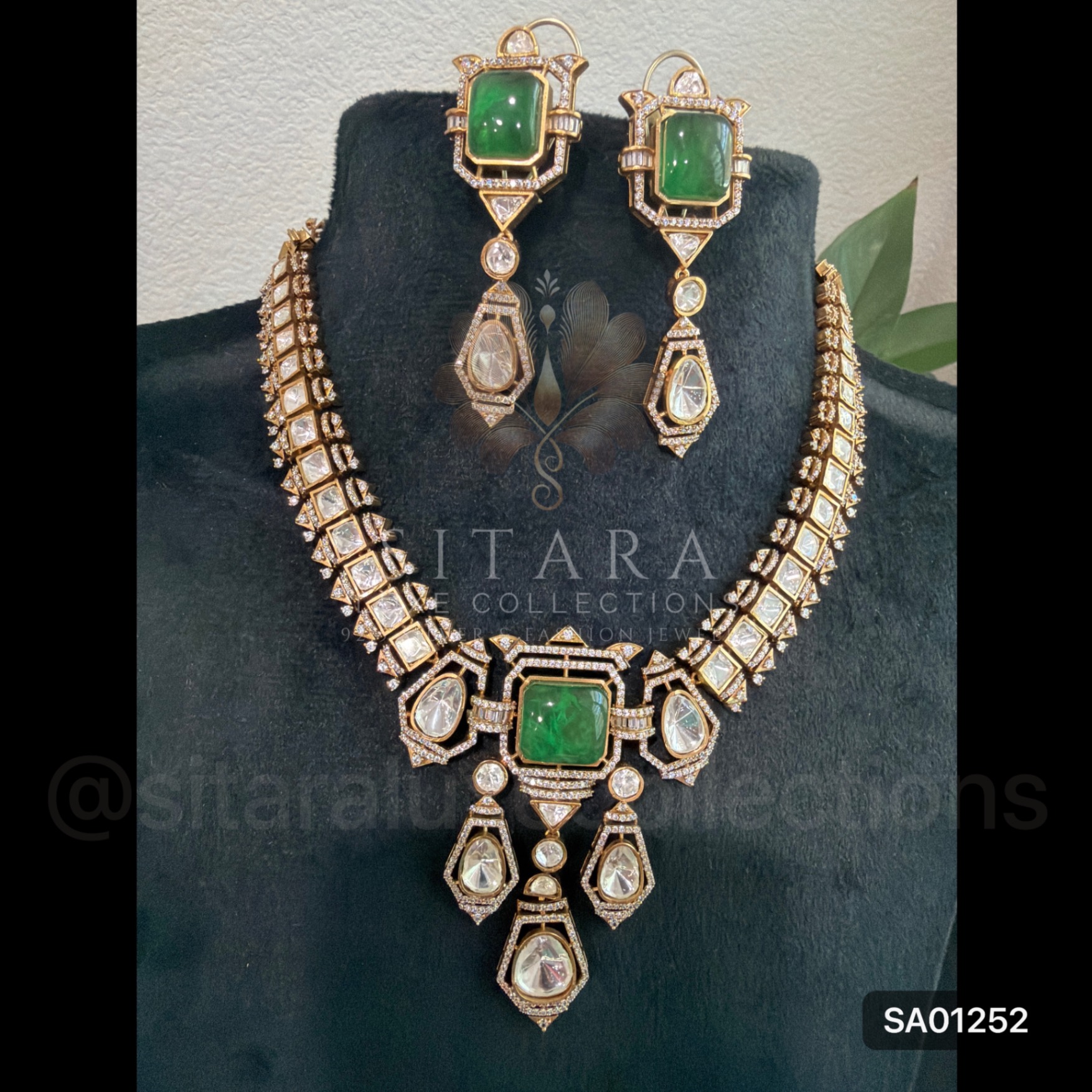 Moissanite Necklace Set
