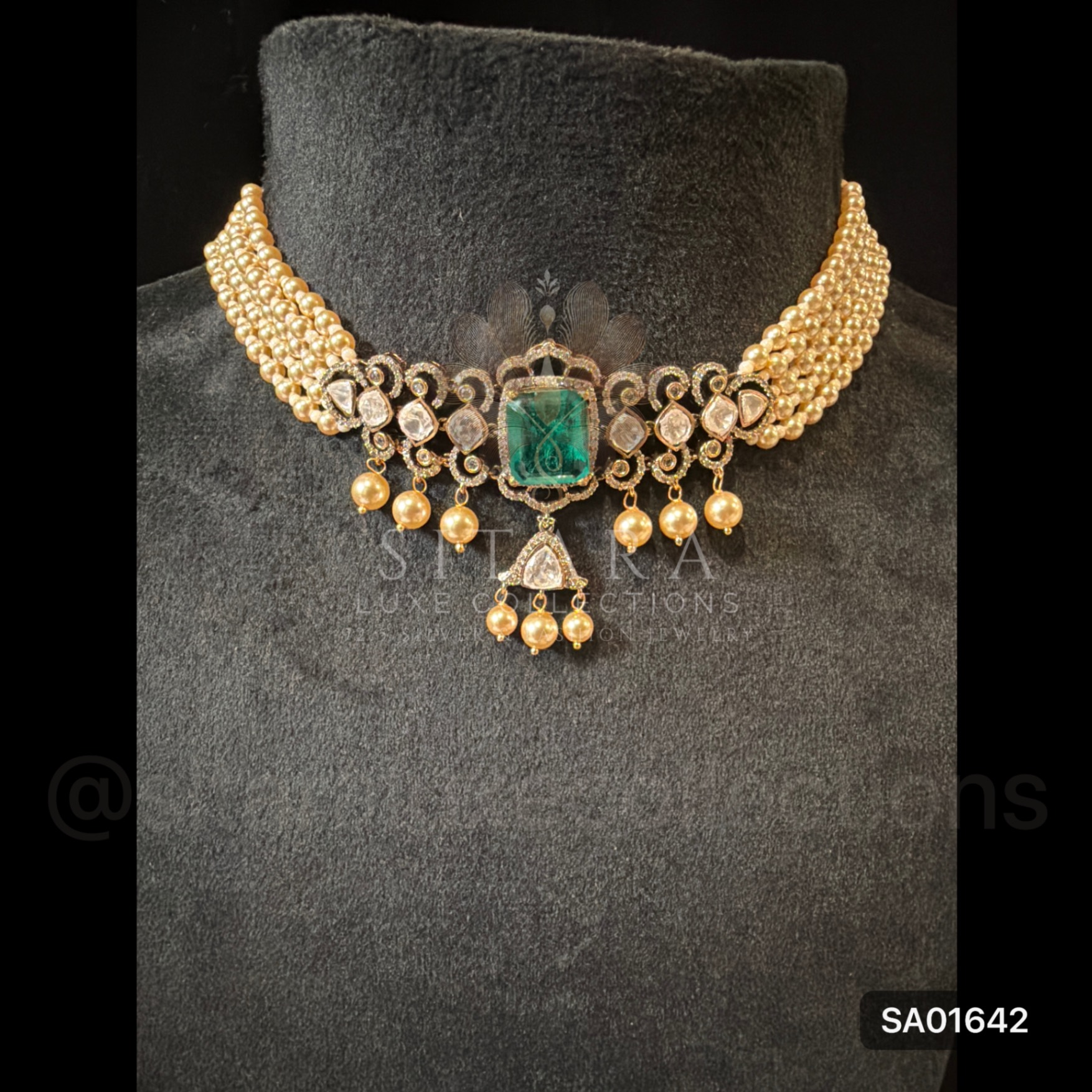 Victorian Moissanite Choker Set