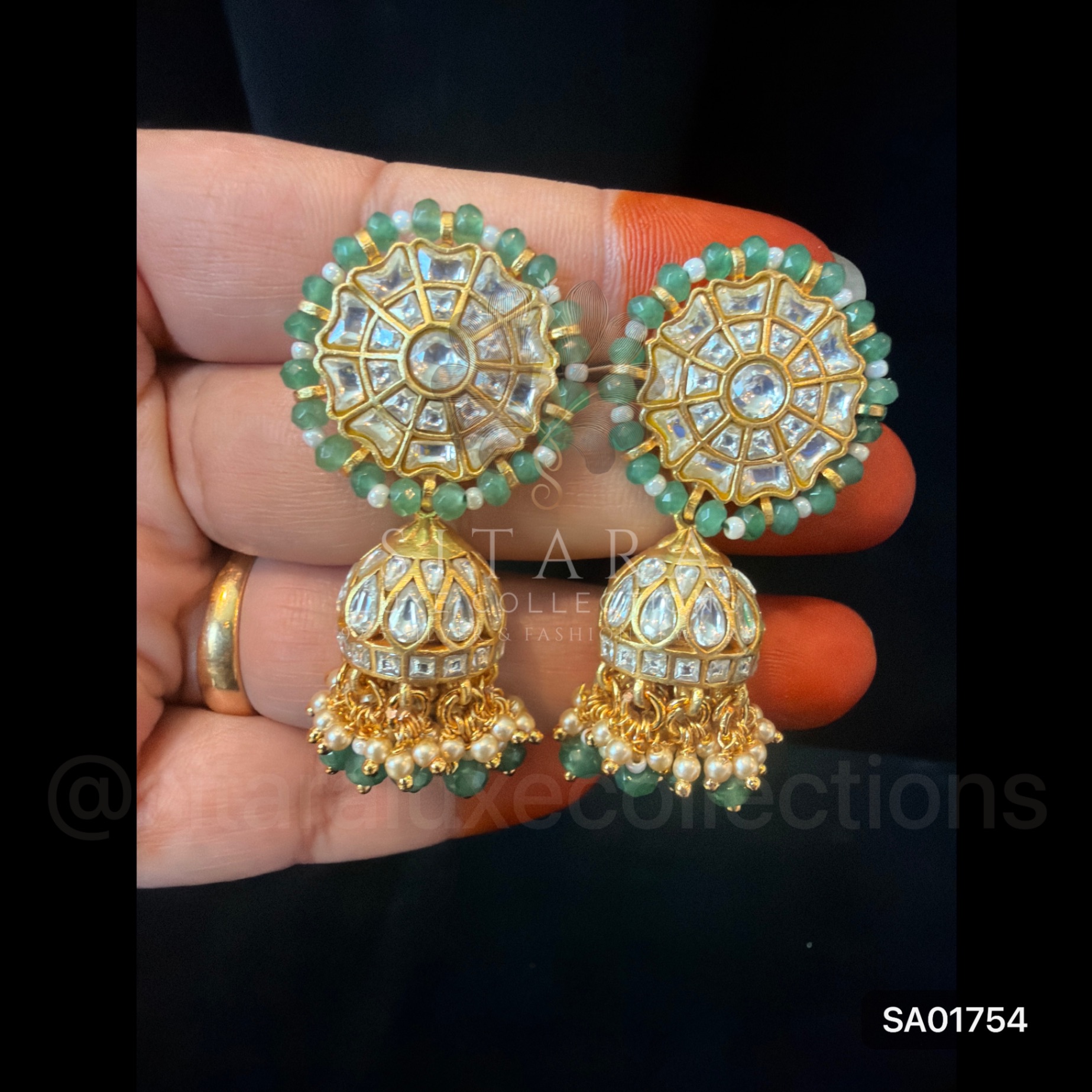 Moissanite Jhumkas