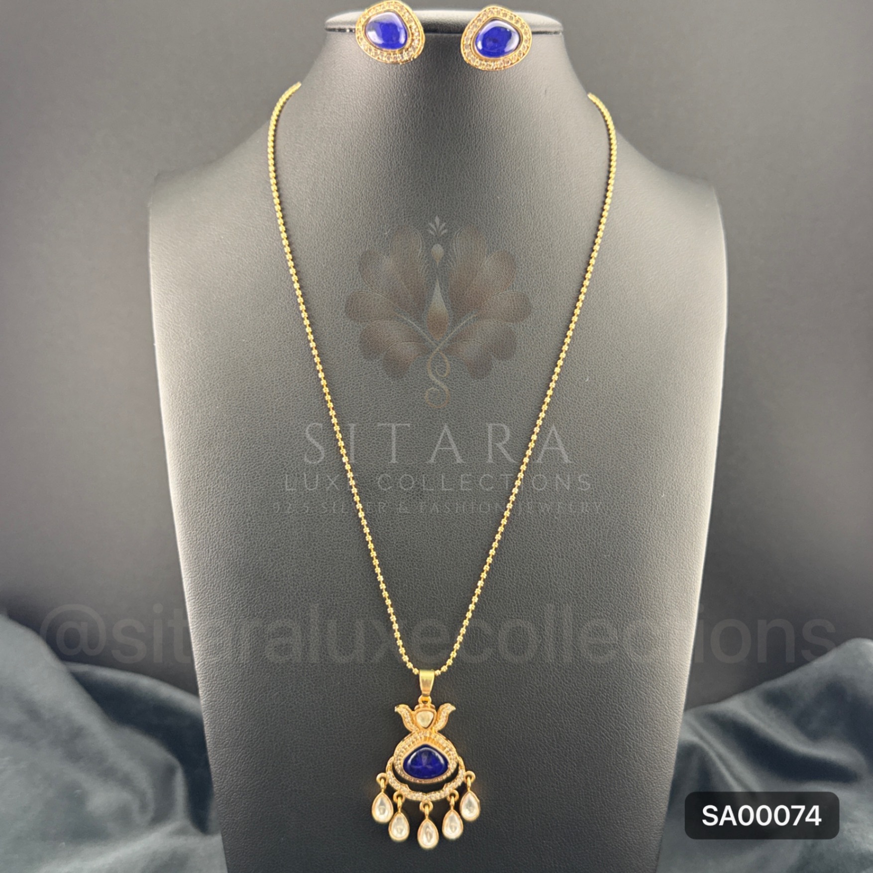 Navy Blue Chain Set